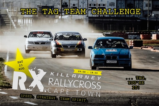 TAG, YOU’RE IT! AT ROUND 5 OF KILLARNEY RALLYCROSS